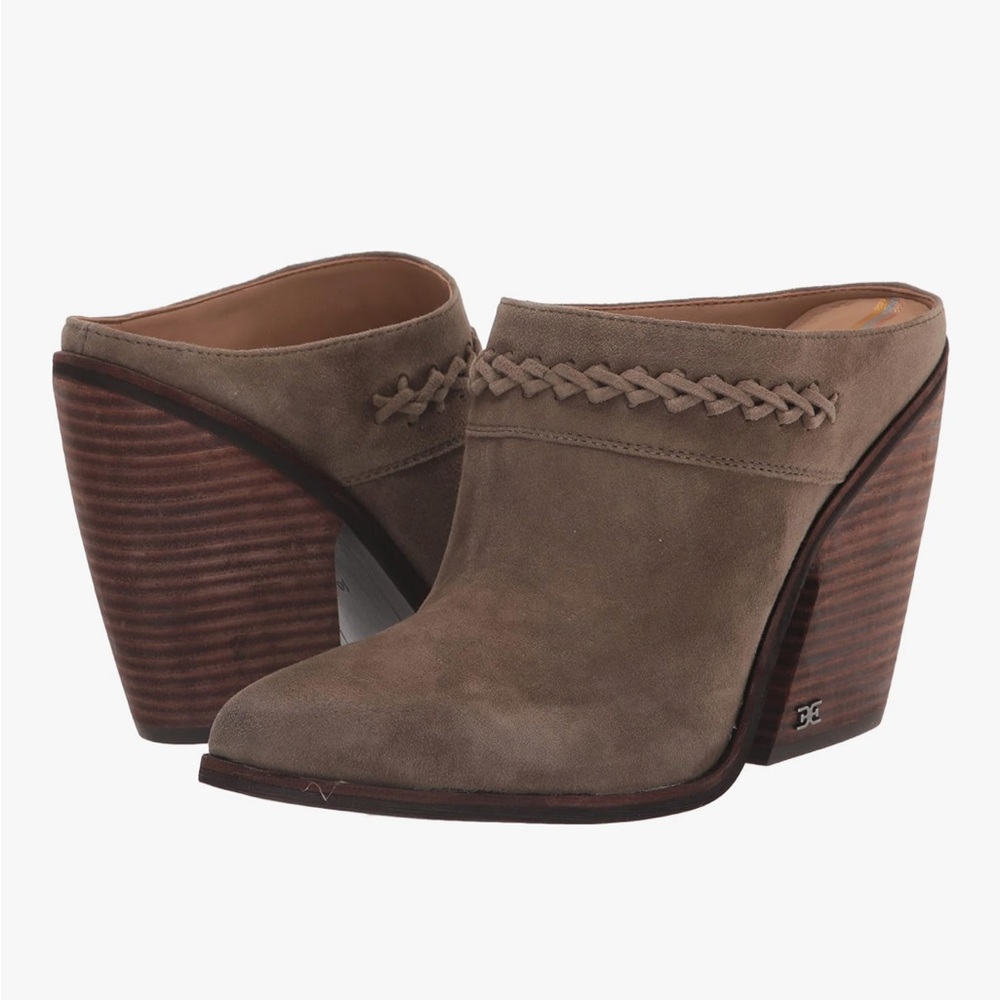 Sam Edelman Brown Wedge Mules